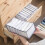 4Pcs Wardrobe Storage Organiser, Jeans Compartment Storage Box Closet, Foldable Drawer Clothes Organizer Mesh ,White 5