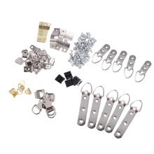 140 Pcs Photo Frame Hanging Hooks Kit, 9 Models Picture Hanger Hooks with Screws for Office Family Photo Picture Painting Hanging Assorted Types