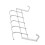 4X 5 Hooks over Door Home Bathroom Kitchen Coat Towel Loop Hanger Rack Holder Shelf,Silver 4
