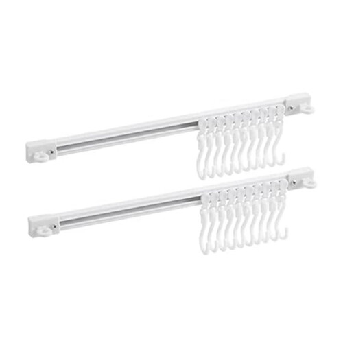 Multifunctional Slide Rail Hook, Adhesive Wall Hooks Rack, Space Saving Utensil Rack No Drilling Wall Mount Accessory
