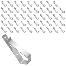 50PCS Stainless Steal Garage Door Opener Clip Replacement for Liftmaster Chamberlain Remote Door Openers