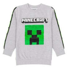 (13-14 Years, Grey) Minecraft Childrens/Kids Sequin Flip Sweatshirt