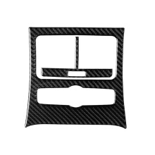 Carbon Fiber Car Rear Air Conditioning Outlet Valve Sticker AC Cover Frame Trim for A6 4F C6 2005 -2011 Accessories