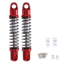 für WPL D12 RC Auto Metall StoßDäMpfer Hinten Stoß DäMpfer mit Halterung Fest Sitz Upgrades Teile ZubehöR, 1