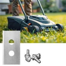 108Pcs Replacement Blades with Washers Screws for Luba & Yuka All Series, Replacement Robotic Lawnmower Blades