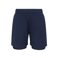 (9-10 Years, Navy) Tombo Childrens/Kids Double Layer Sports Shorts