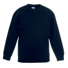 (5-6 Years, Black) Fruit Of The Loom Kids Unisex Premium 70/30 Sweatshirt