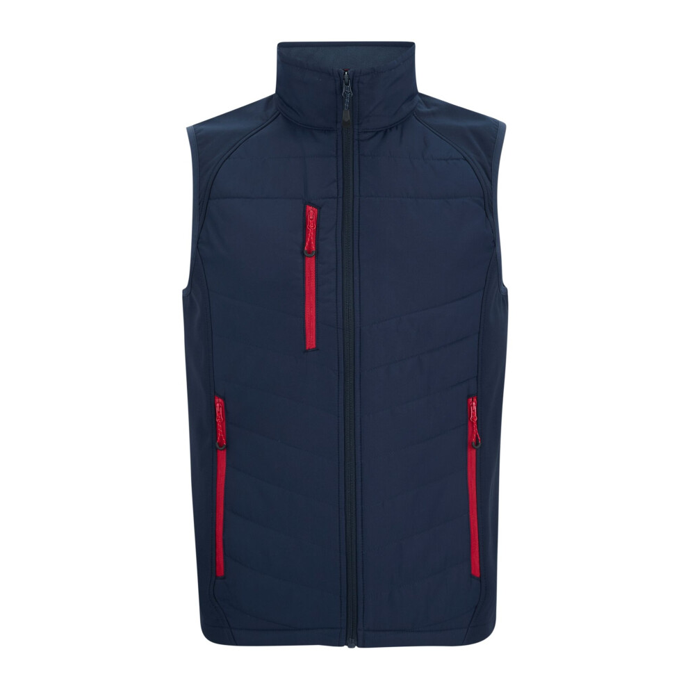 Regatta (M, Navy/Classic Red) Mens Full Zip Gilet