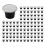 1000Sets Refillable Coffee Capsules Cup Disposable Coffee Capsules Packaging Cafe Supplies for  Black 1