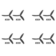 4 Pair 5030 3-Blades Direct Drive Propeller Prop CW/CCW for RC Airplane Aircraft (Black)
