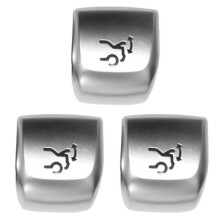 3X Auto Heckklappen Schalter Steuerung Knopf Kofferraum Reparatur Knopf Abdeckung für C E GLK Klasse W205 W253 W213 W222(Hohes Profil)