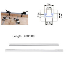 4X Aluminium Bar Slider T-Tracks T-Slot Jig Fixture for Table Saw Gauge Rod (500mm)