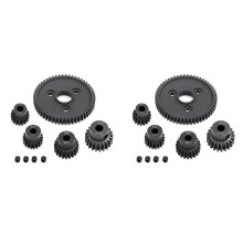 2X Metall Stirn Rad Getriebe 54T 0,8 32P 3956 mit 16T 18T 20T 21T Ritzel Zahn Rad Satz für 1/10 Slash Stampede Summit E-Revo