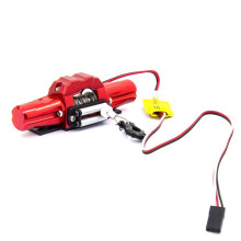 2X Double Motor Metal Simulated Winch for 1/10 RC Crawler Car RC4WD D90 Axial SCX10 TRX4 KM2 Parts Accessories