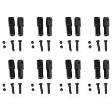 16Pcs Metal Rear Axle Shaft Adapter Accessories for WPL D12 C14 C24 C34 B24 B36 MN D90 D91 MN99S RC Car Parts