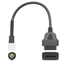 2X OBD Motorcycle Cable for 3 Pin Plug Cable Diagnostic Cable 3Pin to OBD2 16 Pin Adapter