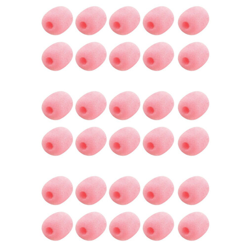 30 Pack Lapel Headset Microphone Windscreen, Microphone Sponge Foam Cover  Size Lavalier Microphone Windscreen 1