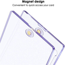 12Pc Magnetic Card Holder Case for Trading Card - 35Pt Magnet Top Loaders Baseball Card Holder with Card Protectors