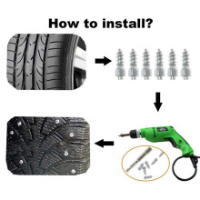 400 Pièces 12mm Goujons de Pneu Vis En Carbure Pointes de Neige Anti-Dérapant Anti-Glace pour Voiture/SUV/ATV/UTV Goujon de Pneu de Voiture