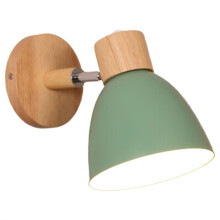 Nordic Modern LED Wall Lamp Minimalist Iron Decorative Lights for Bedroom Aisle Restaurant Indoors Illumination Green