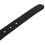 2X Men's Women's Silicone Belt Rubber Plastic Buckle Plain Leather Style Adjustable-Black 8