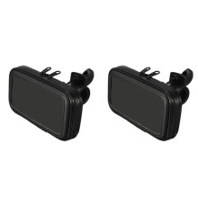 2X Motorcycle Bike Handlebar 5.5 Inch Waterproof Bag Case Cell Phone Gps Mount Holder
