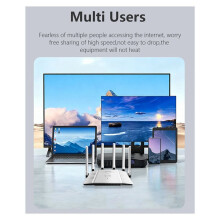 AX3000 3000Mbps WIFI6 Router Dual Band 2.4/5GHz Gigabit WIFI6 Router IEEE 802.11a/B/G/N/Ac/Ax Signal Range Router (EU)