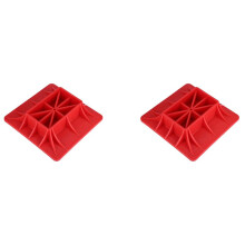 2X Red Modified Reinforced Jack Off-Road Base Lifting Jack Surface Pad To Alleviate Jack Hoisting Sinkage