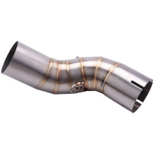 5X Motorbike Middle Exhaust Middle Mid Link Pipe Connector for Z900 2017-2018 Without Exhaust Muffler