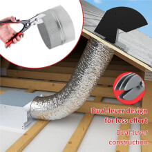Pipe Crimper Heavy Duty 5-Cutter Bender Downspouts Crimper Gutter Hand Tools for Stove Pipes Ductworks Electrical System