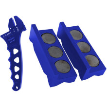 Aluminum Adjustable Wrench Spanner & Vise Jaw Insert for Fuel Hose Fitting Automotive Installation Tool Kit ()