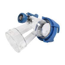 45 Degree RV Holding Tank Rinser, Must Have Sewer Adapter for RV Sanitation, Transparent Sewer Tank Adapter W/Gasket