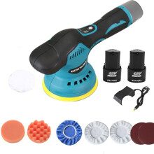 11Piece Lithium Battery Polisher Car Detailing Polisher Waxing Machine Motor Sander Lithium Battery Polisher EU Plug
