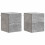 VidaXL vidaXL Wall-Mounted Bedside Cabinet 2 pcs Concrete Grey 1