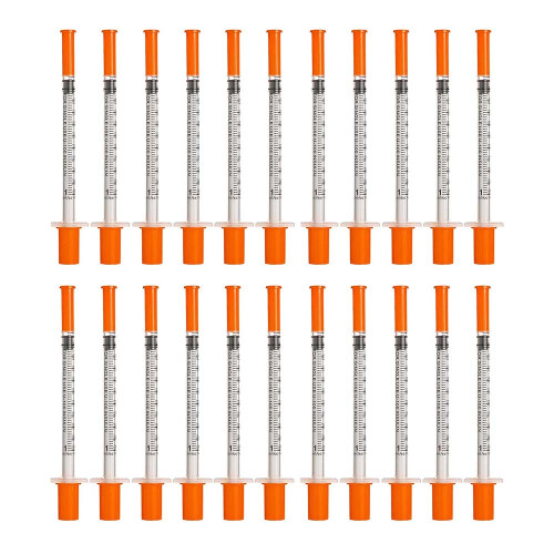 20Packs 1Ml 0.3X13mm Syringe 0.3ml, Plastic Multi Injection Tool