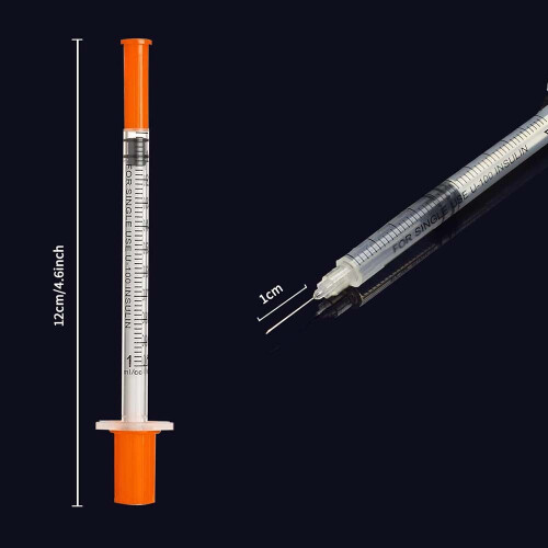 20Packs 1Ml 0.3X13mm Syringe 0.3ml, Plastic Multi Injection Tool 2