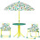 Kindertafelset met klapstoelen en parasol (groen) 2