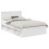 VidaXL vidaXL Bed Frame with Headboard White 120 x 190 cm Engineered wood 2