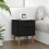 VidaXL vidaXL Bedside Cabinet Black 40 x 35 x 48 cm Solid Pine Wood 1