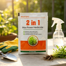 (2PCS) 2 in 1 Max Strength Herbicide, Glyphosate Based Formula for Outdoor Garden Weeds