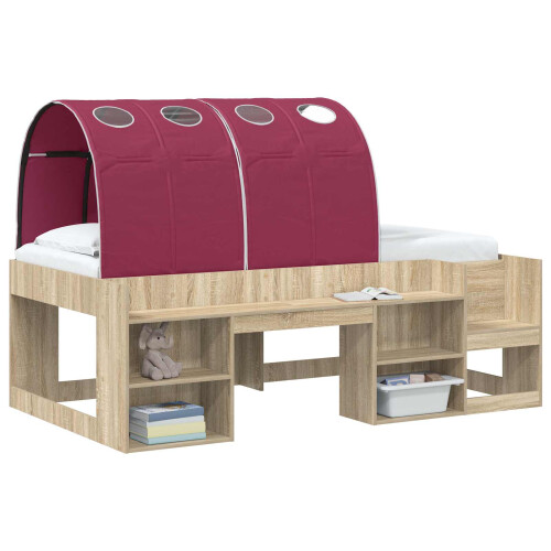 VidaXL vidaXL Bed Tunnel 2 pcs Red 211 x 67.5 x 2 cm Polyester 2