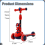 Kids 3 Wheel Scooter Adjustable LED Flash Wheels Ages 3-10 Lean Steer 7