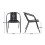 (6PCS) Stackable Garden Chair Waterproof PE Material 7