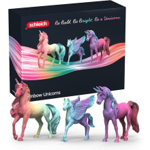 Schleich Bayala - 3Pc Rainbow Unicorns Set Toy Figurine - Kids 5+ | 42821 | Unicorn Figurine, Fantasy Toy for Girls 5+