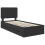 VidaXL vidaXL Bed Frame with Drawer Black 75 x 190 cm Engineer Wood 4
