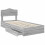 VidaXL vidaXL Storage Bed Grey Sonoma 100 x 200 cm Engineered Wood 5