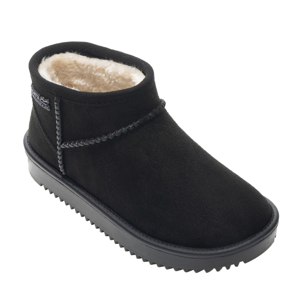 Regatta (11 Uk Child, Black) Childrens/Kids Risley Waterproof Winter Boots