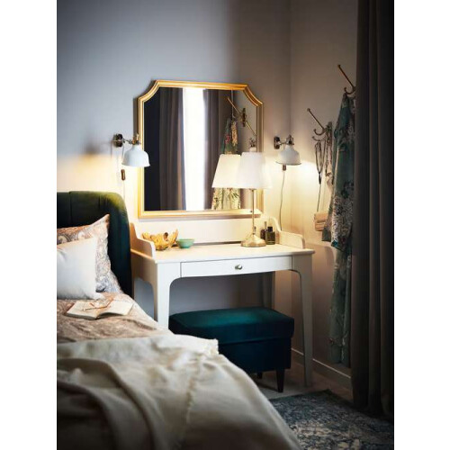 IKEA SVANSELE Gold Mirror 78x78cm 2