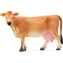 Schleich Farm World - Jersey Cow Toy Figurine - Kids Ages 3+ | 13967 | Farm Animal Figurine, Realistic Animal Toys, Barn Toy for Kids 3+