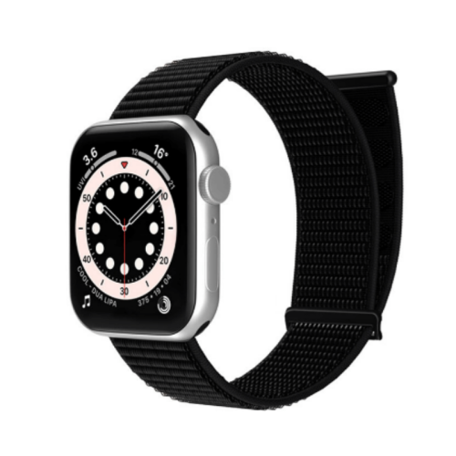 Correa de nailon para Apple Watch Black S